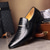 ieftine Formal-mocasini din piele artificială cu model de crocodil maro pentru bărbați - pantofi rochii eleganti pentru ocazii formale