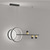 abordables Diseño de línea-lámpara colgante led 100 cm candelabro de diseño único metal estilo artístico estilo moderno acabados pintados con estilo led moderno 220-240v