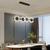 abordables Diseño de línea-luz colgante led 80 cm candelabro de diseño único metal estilo artístico estilo moderno acabados pintados con estilo led moderno 220-240v