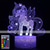 cheap 3D Night Lights-Unicorn 3D Night Light for Kids Illusion Lamp Kids 16 Colors Changing Lamp Smart Touch Remote Control Party Supplies as Birthday Xmas Gift Idea for Girls Boys