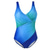 voordelige Eendelige badpakken-Dames Zwemkleding Een stukje Monokini Grote maten Zwempak Buikcontrole Slank voor grote borsten Tie Dye Rood blauw Badpakken nieuw Modieus Sexy