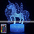 cheap 3D Night Lights-Unicorn 3D Night Light for Kids Illusion Lamp Kids 16 Colors Changing Lamp Smart Touch Remote Control Party Supplies as Birthday Xmas Gift Idea for Girls Boys