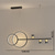 abordables Diseño de línea-lámpara colgante led 100 cm candelabro de diseño único metal estilo artístico estilo moderno acabados pintados con estilo led moderno 220-240v