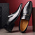 ieftine Formal-mocasini din piele artificială cu model de crocodil maro pentru bărbați - pantofi rochii eleganti pentru ocazii formale
