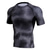 baratos Camisas para Corrida-camiseta masculina de compressão de secagem rápida corrida fitness camiseta esporte com mangas curtas gola redonda, branca, xxx-grande