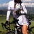 preiswerte Radtrikot und Shorts / Hosen Sets-Langarm-Radtrikot mit Shorts Triathlon-Tri-Anzug weißes Fahrrad schnell trocknend gemusterte Sportbekleidung Bekleidung