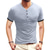 preiswerte Henley-Hemden für Herren-Herren Henley Hemd Kurzarm Mode lässig Frontleiste Basic Henley T-Shirt Atmungsaktives leichtes Knopfoberteil