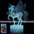 cheap 3D Night Lights-Unicorn 3D Night Light for Kids Illusion Lamp Kids 16 Colors Changing Lamp Smart Touch Remote Control Party Supplies as Birthday Xmas Gift Idea for Girls Boys