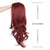 cheap Party Wigs-Red Synthetic Wig Long Wavy Side Part Heat Resistance Wig Natural Looking Fiber for Women Cosplay or Daily Use. Halloween Wigs