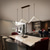 tanie Światła wiszące-2-light 90cm wisiorek led światła ściemniania geometryczne kształty linia projekt żyrandol minimalistyczny styl skandynawski restauracja biuro bar lampa do salonu 100-240 v