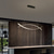 cheap Chandeliers-LED Pendant Light 90 cm Single Design Chandelier Aluminum Artistic Style Modern Style Stylish Painted Finishes LED Modern 220-240V