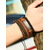 cheap Bracelets &amp; Bangles-4PCS Leather Bracelet Set Braided Birthday Statement Elegant Fashion Holiday Leather Bracelet Jewelry Brown For Anniversary Gift Date Birthday Festival