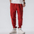 cheap Cargo Pants-Men&#039;s Cargo Pants Cargo Trousers Joggers Trousers Drawstring Elastic Waist Multi Pocket Plain Comfort Outdoor Full Length Casual Daily Streetwear Casual Loose Fit ArmyGreen Red Inelastic