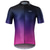 cheap Cycling Jerseys-Men&#039;s Cycling Jersey Short Sleeve Gradient Jersey Black Yellow Dark Purple Breathable Reflective Strips Back Pocket Sports Clothing Apparel / Micro-elastic