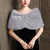 baratos Estolaa de Pelo-envoltório de pele sintética envoltório feminino bolero feminino elegante sem mangas envoltório de casamento de outono de pele sintética com strass para o outono diário