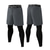 cheap Running Tights &amp; Leggings-YUERLIAN Men&#039;s High Waist 2 in 1 Running Shorts With Tights Athletic Bottoms Side Pockets Drawstring Spandex Gym Running Jogging Quick Dry Moisture Wicking Breathable