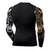 cheap Running Tops-21Grams Men&#039;s Compression Shirt Running Shirt 3D Print Long Sleeve Top Athletic Athleisure Spandex Breathable Quick Dry Moisture Wicking Fitness Gym Workout Running Sportswear Activewear Skull Black