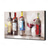 economico Quadri natura morta-pittura a olio fatta a mano dipinta a mano wall art mintura moderna astratta bottiglia di vino per la decorazione domestica arredamento tela arrotolata senza cornice non stirata