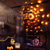 billige Halloween innendørs-halloween spider web lys 60 led med svart edderkopp vanntette lilla nett lys usb drevet fjernkontroll 8 moduser spindelvev for fest hage dekorasjon belysning