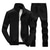 זול ג&#039;קטים ומעילי רוח לריצה-סט חליפת טרנינג לגברים 2 חלקים מלאים בגזרת סוודר אתלטי ריצה ג&#039;קט ספורט ומכנס מכנסי ריצה