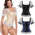 cheap Shapewear-Classical Shapewear Short-sleeved Palace Dress Plastic Top Corset Retro Court Costume Body Waist Plus Size Corsets Slimming Belt Trainer Shapers S-6XL