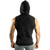 voordelige Hardloop T-shirts-gym hoodie heren bodybuilding stringer tank top spier mouwloos shirt (xl, zwart)