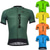 cheap Men&#039;s Jerseys-21Grams Men&#039;s Cycling Jersey Short Sleeve Bike Jersey Top with 3 Rear Pockets Mountain Bike MTB Road Bike Cycling Quick Dry YKK Zipper Back Pocket Reduces Chafing Green Yellow Dark Green Polyester