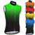 Χαμηλού Κόστους Φανέλες ποδηλασίας-Ανδρικά Φανέλα ποδηλασίας Αμάνικο Γραφική Γιλέκο Αθλητική μπλούζα Πράσινο Κίτρινο Πορτοκαλί Αναπνέει Moale Αντανακλαστικές Λωρίδες Αθλητισμός Ρούχα / Αθλητικό