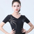 billige Toppene og settene-Latindans Topp Printer Fast Krystall / Rhinestone Dame Trening Ytelse Kortermet Høy Nylon