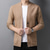 cheap Men-Men&#039;s Sweater Cardigan Sweater Jacket Knit Layered Knitted Solid Color U Neck Ethnic Style Vintage Style Wedding Daily Clothing Apparel Winter Fall Black Camel XS S M / Wool / Woolen / Long Sleeve