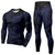 זול ערכות של בגדי ספורט-21grams® לגברים סט 2 חלקים אקטיביים חליפת דחיסה דרקון אתלטי ספורט ספורט שרוול ארוך נושם יובש מהיר לחות מנדף כושר חדר כושר אימון ריצה