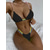 cheap Bikini Sets-Women&#039;s Swimwear Bikini 2 Piece Swimsuit Drawstring Solid Color Light Blue Green Black Royal Blue Red Plunge Bathing Suits New Neutral Sexy / Padded Bras