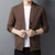 cheap Men-Men&#039;s Sweater Cardigan Sweater Jacket Knit Layered Knitted Solid Color U Neck Ethnic Style Vintage Style Wedding Daily Clothing Apparel Winter Fall Black Camel XS S M / Wool / Woolen / Long Sleeve