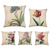 cheap Floral &amp; Plants Style-Set of 5 Decorative Pillow Covers for Couch, Sofa, or Bed Modern Quality Design Leaves Floral Country Cotton / Faux Linen Throw Pillow Cover for Sofa Couch Bed Chair