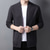 cheap Men-Men&#039;s Sweater Cardigan Sweater Jacket Knit Layered Knitted Solid Color U Neck Ethnic Style Vintage Style Wedding Daily Clothing Apparel Winter Fall Black Camel XS S M / Wool / Woolen / Long Sleeve