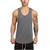 billige Fitness-tanktops-herre tanktoppe træningskjorter bodybuilding stringer tank top ærmeløs fitnessvest (grå (intet tryk ingen hætteklædt), x-large)