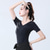 billige Toppene og settene-Latindans Topp Printer Fast Krystall / Rhinestone Dame Trening Ytelse Kortermet Høy Nylon
