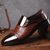 baratos Formal-sapatos sociais masculinos de couro envernizado preto com zíper lateral – design elegante e moderno para casamentos, festas e uso profissional