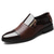 baratos Formal-sapatos sociais masculinos de couro envernizado preto com zíper lateral – design elegante e moderno para casamentos, festas e uso profissional