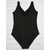 cheap One-piece swimsuits-Women&#039;s Swimwear One Piece Monokini Bathing Suits Plus Size Swimsuit Tummy Control Push Up Slim Solid Color Black Plunge Bathing Suits New Fashion Classic / Strap / Sports / Padded Bras / Strap
