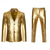 cheap Outfits-Disco 1980s Pants Suits &amp; Blazers Lapel Collar Blazer Shiny Metallic Solid Color Turndown Men&#039;s Carnival Costume Christmas Halloween Carnival Party Club Pride Parade Adults&#039; Tuxedo Spring Fall
