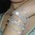 economico Braccialetti-Bracciale Elasticizzato in Cristallo Donne Design Unico Gioielli di Moda Argento Per Festa di Matrimonio Casual Quotidiano Mascherata Festa di Fidanzamento Placcato Argento Imitazione Diamante Vari