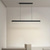 cheap Pendant Lights-80/100 cm Line Design Pendant Light Dining room Office chandelier Aluminum Painted Finishes Modern 110-240 V