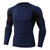 cheap Running Tops-Men&#039;s Compression Shirt Running Shirt Patchwork Long Sleeve Base Layer Athletic Athleisure Winter Breathable Quick Dry Sweat wicking Running Jogging Training Sportswear Activewear Patchwork Black