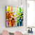 voordelige Abstracte schilderijen-handgemaakte olieverf canvas kunst aan de muur decoratie Paletmes schilderij kleur fantasie voor home decor gerold frameloze niet-uitgerekt schilderij