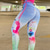halpa Jooga-leggingsit ja sukkahousut-Naisten Leggingsit Sports Gym Leggings Joogahousut Sininen Kesä 3/4-pituiset leggingsit 3D-tulostus Painettu Vatsatuki Peppua kohottava Vaatteet Vaatteet Jooga Kunto Kuntosaliharjoitus Juoksu