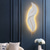 cheap Indoor Wall Lights-Lightinthebox 1-Light 65cm LED Wall Lights Feather Shape Design Wall Lights Modern Light Luxury Style Bedroom Dining Room Resin Wall Light 110-120V 220-240V