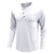 preiswerte Henley-Hemden für Herren-Herren T-Shirt Henley-Shirt Langarm V Ausschnitt Shirt Außen Atmungsaktiv Leicht Weinrot Armeegrün Weiß Reisen