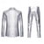 cheap Outfits-Disco 1980s Pants Suits &amp; Blazers Lapel Collar Blazer Shiny Metallic Solid Color Turndown Men&#039;s Carnival Costume Christmas Halloween Carnival Party Club Pride Parade Adults&#039; Tuxedo Spring Fall