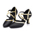 economico Scarpe da ballo di sala e danza moderna-Scarpe da ballo da sala da donna con cinturino incrociato bianco – tacchi latini chiusi in pelle per matrimoni, salsa e prove di performance